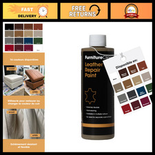 Leather Repair Paint for Furniture, Color Finish, Beige - Easy DIY Restoration