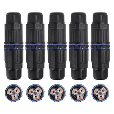 5PCS IP68 Waterproof Electrical Cable Connector, Outdoor 3 Pin Junction Box, ...