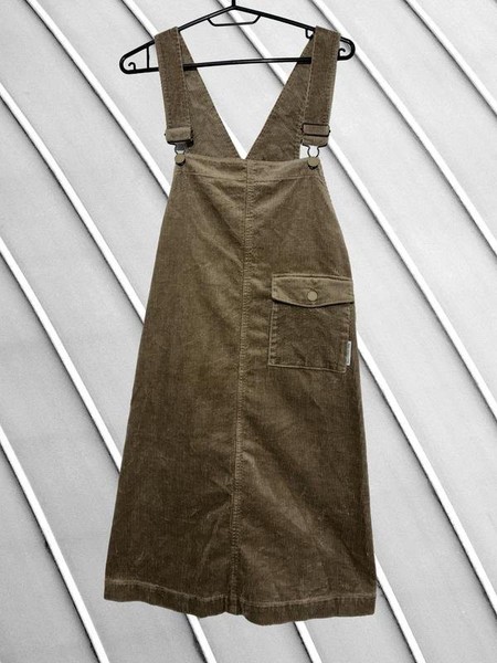 Women Marc O'Polo Dress Brown Velvet L