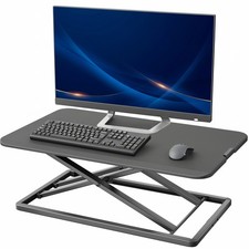 VIVO Economy Height Adjustable 29" Standing Desk Sit Stand Desktop Monitor Riser
