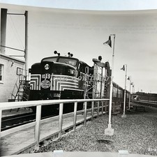 New York Central Railroad Engine 1039 Photo  8 x 10" Whiting Corp Washer Vintage