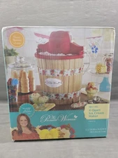 Pioneer Woman Ice Cream Maker 4 Quart Sweet Rose Ice Cream Maker-NEW IN BOX
