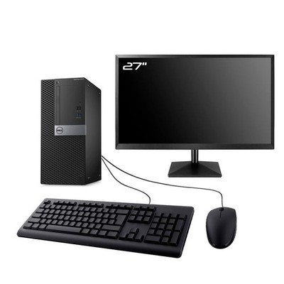 PC Dell Optiplex 3040 MT Bildschirm 27 '' Intel I3-6100 RAM 8Go SSD 960Go W11