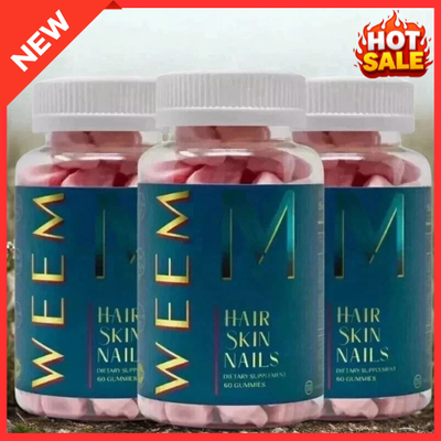 #ad #ad WEEM Hair Skin and Nails Gummies Vegan biotin Vitamins Healthy Hair Pack of 3 $35.99