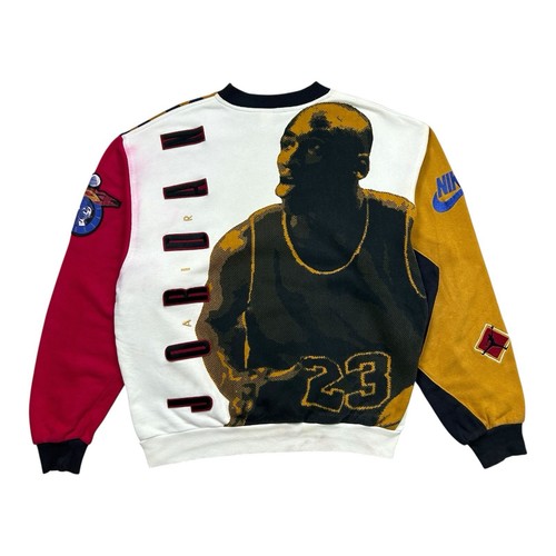 SUDADERA DE COLECCIÓN AÑOS 90 NIKE AIR JORDAN 1992 VII 7 ESTAMPADO TOTAL AOP HOMBRE TALLA S - Imagen 2 de 13