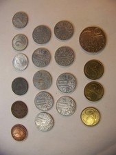 AUSTRIA 1885 1 KREUZER COIN plus 18 more Coins -Lot of 19 Coins Total [Free H&S]