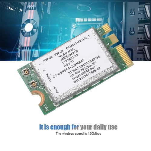 BCM943142YH Wireless Network Card 150Mbps NGFF M.2 Interface For 240 G4/2 BEA - Picture 6 of 10