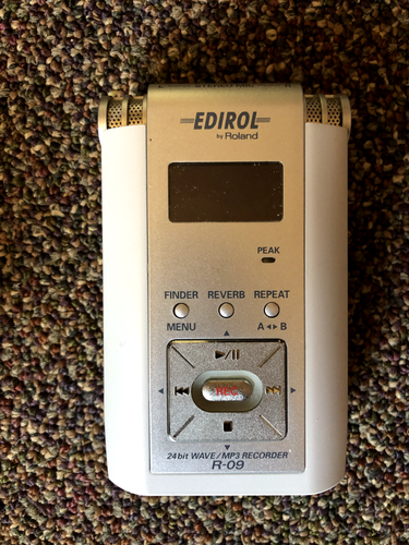 Edirol Roland R-09 24 bit Wave MP3 Recorder Digital Audio Tested (AC ...