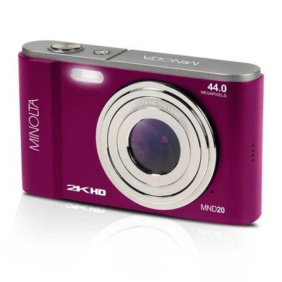 Minolta MND20 44MP Digital Camera   2.7K Ultra HD Video, 16X Digital Zoom, Anti