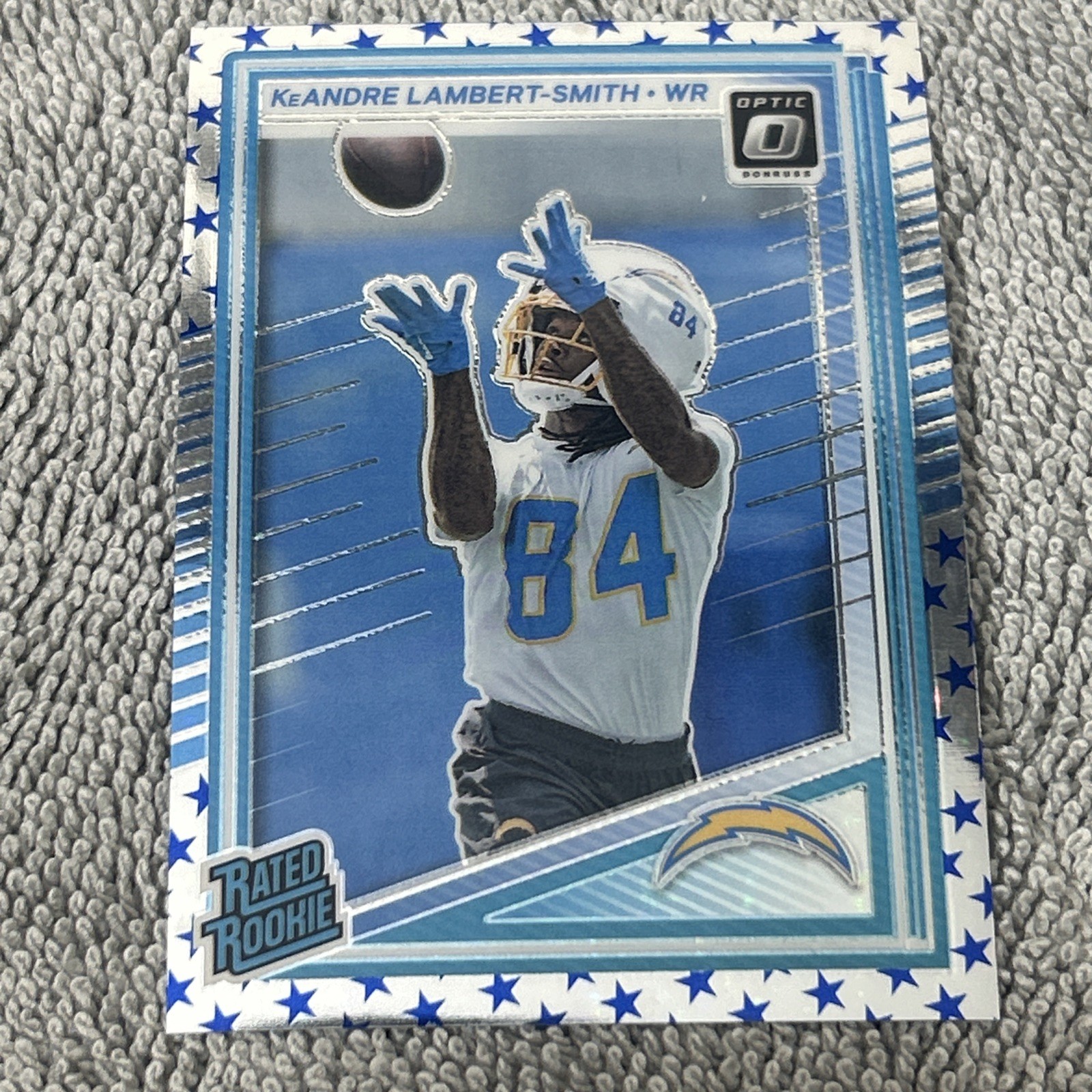 2025 Donruss Optic Blue Hyper Prizm KEANDRE LAMBERT-SMITH Rated Rookie #271