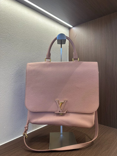 LOUIS VUITTON Volta Taurillon Leather Shoulder Bag Pink