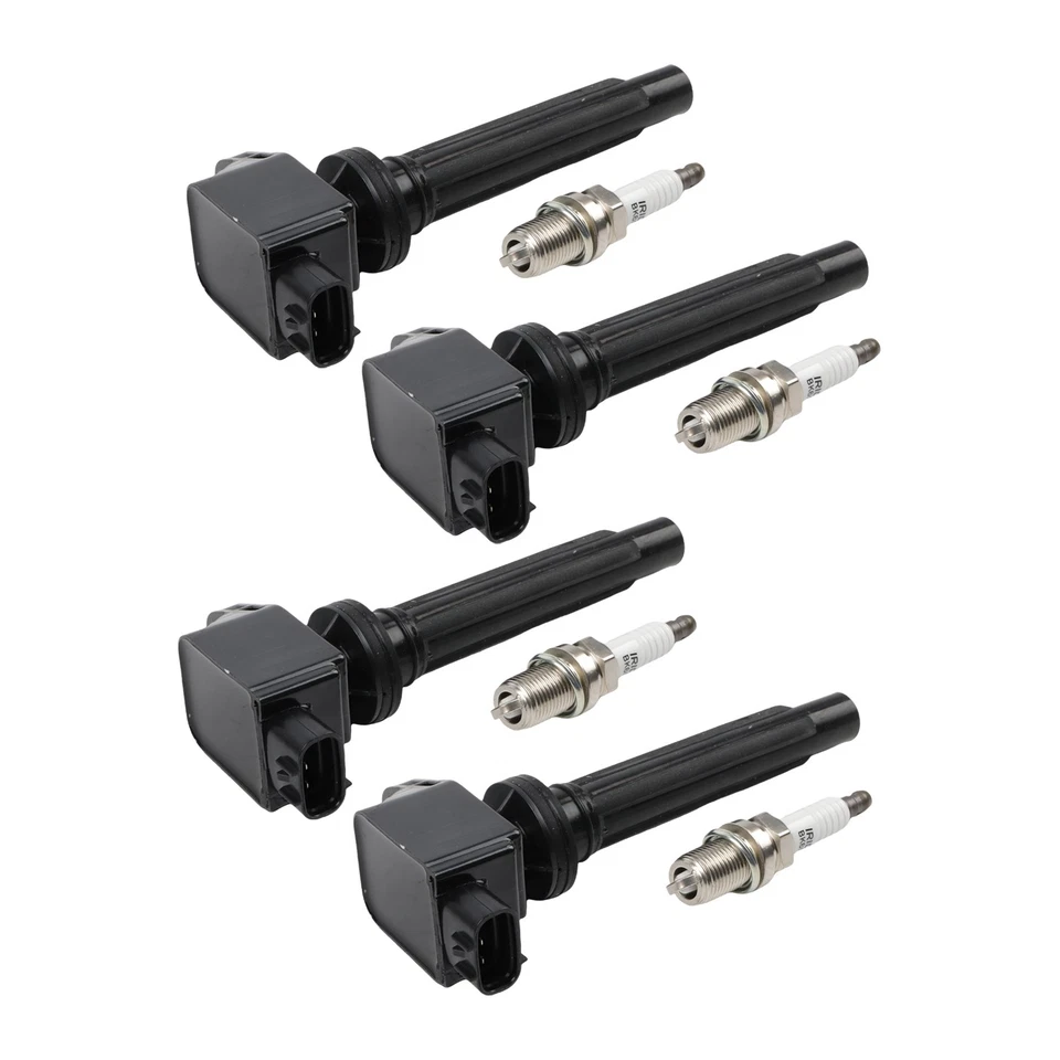Set of 4 Ignition Coils + Spark Plugs for Suzuki SX4 2007-2009 I4 2.0L UF562 Foto 4 de 4