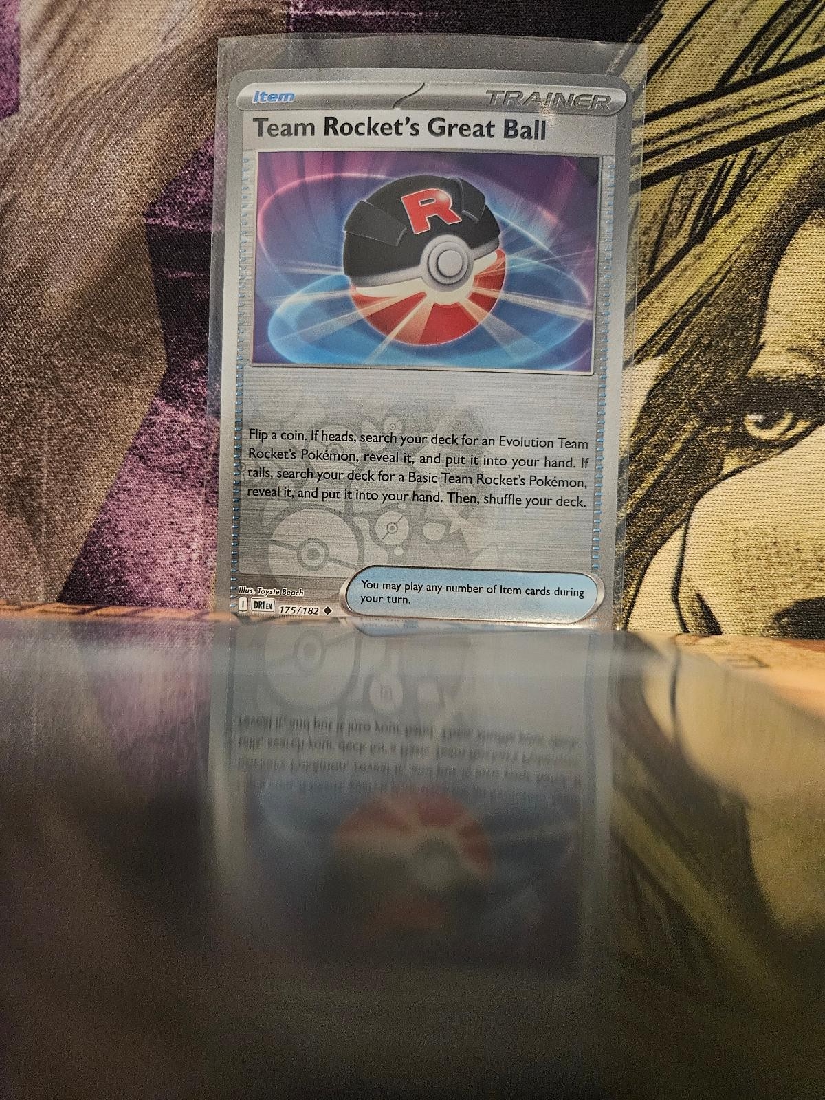 Team Rocket's Great Ball 175/182 Destined Rivals Pokemon Reverse Holo NM