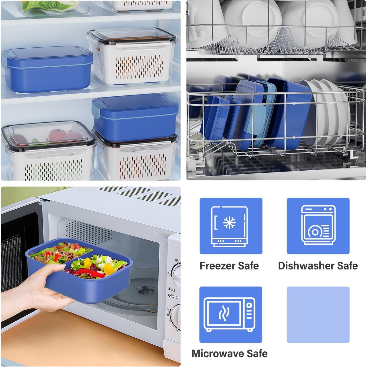 OmieBox Borsa Per Il Pranzo Lavabile Pieghevole Resistente Tessuto Impermeabile Con Tasca Interna E Porta Bottiglia Esterno~p115186283