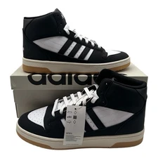 Adidas Break Start Mid Basketball Shoes Sz Mens 9 Womens 10 Black White Sneakers