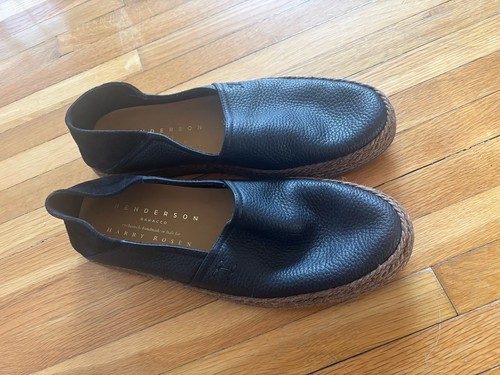 Henderson Baracco Jute Detailing Loafer Size 42 Size 9 Blue Mens HARRY ROSEN