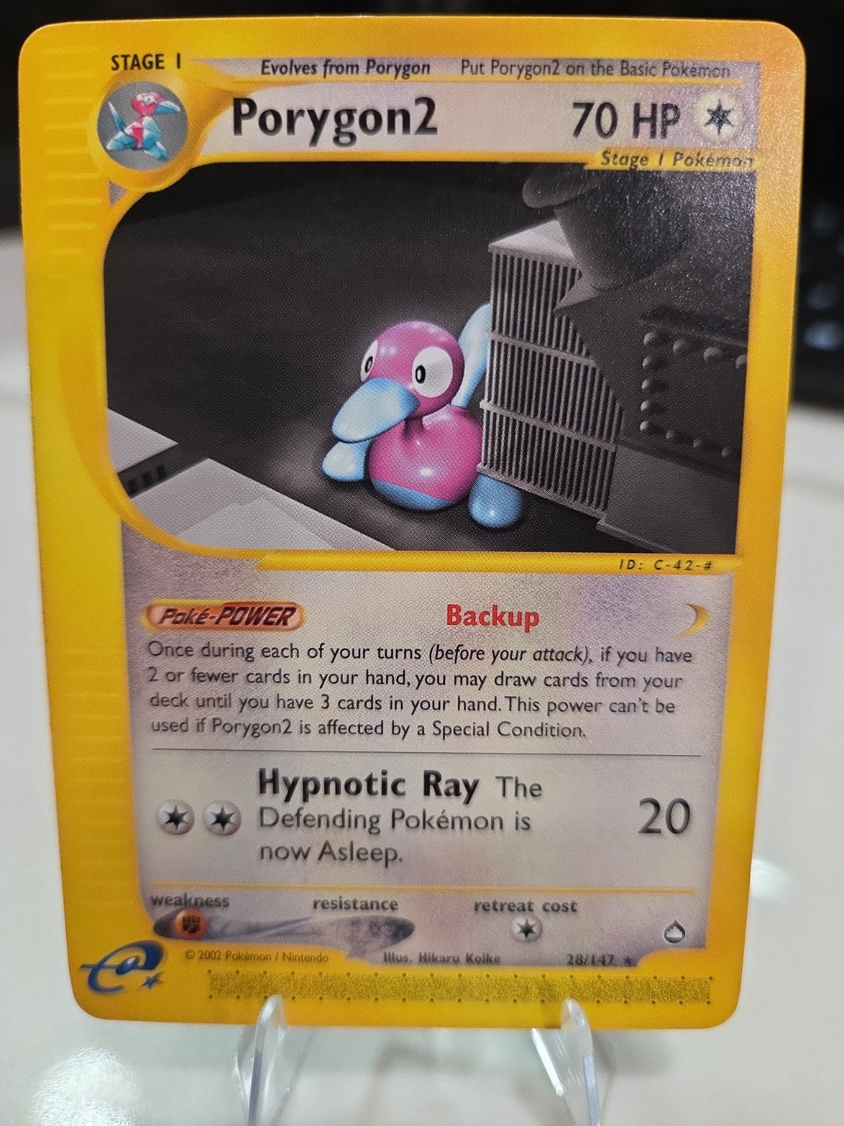 Porygon2 28/147 Aquapolis Non Holo Regular Pokemon Card NM