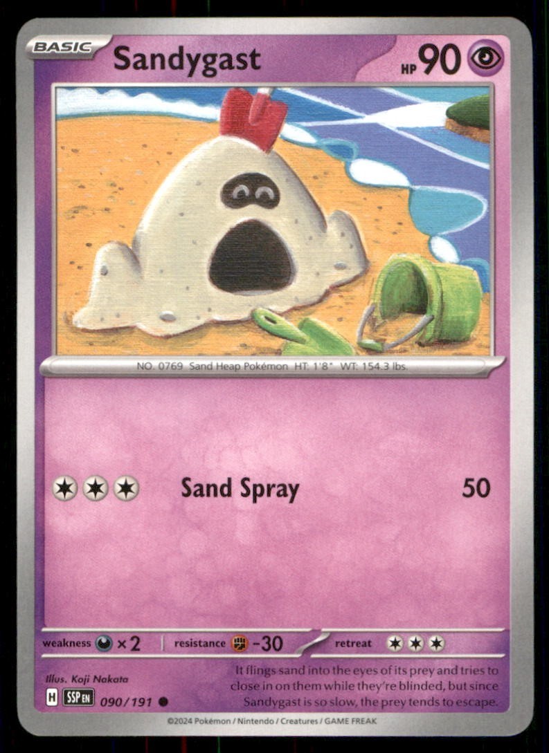 TCG Pokémon non-holo sandygast