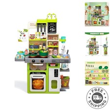 Educational Kids Kitchen Toy with Steam Effects Water Sink - Perfect Gift Idea