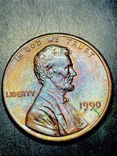 1990, Lincoln memorial penny no mint mark, highly collected coin