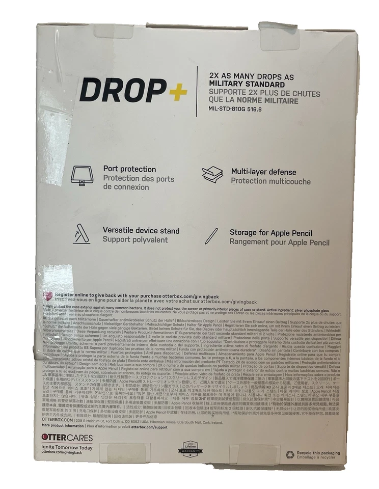 OtterBox iPad Mini (6th Gen) Defender Series Pro Case - Black, Rugged Protection - Image 2 of 4