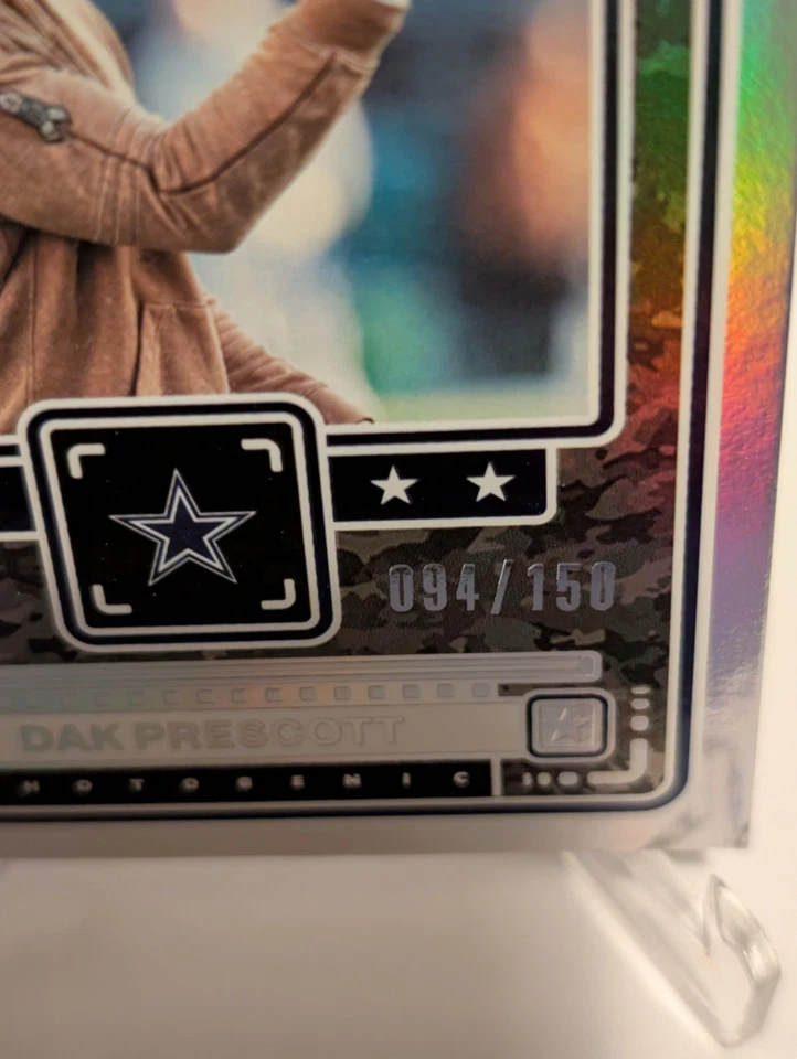2024 Panini Photogenic Troops Tribute Silver /150 Dak Prescott #5 Dallas Cowboys - Image 3 of 3