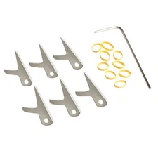 Swhacker #208 Broadhead Replacement Blades & Extra Shrink Tubing 100 Grain (6-P