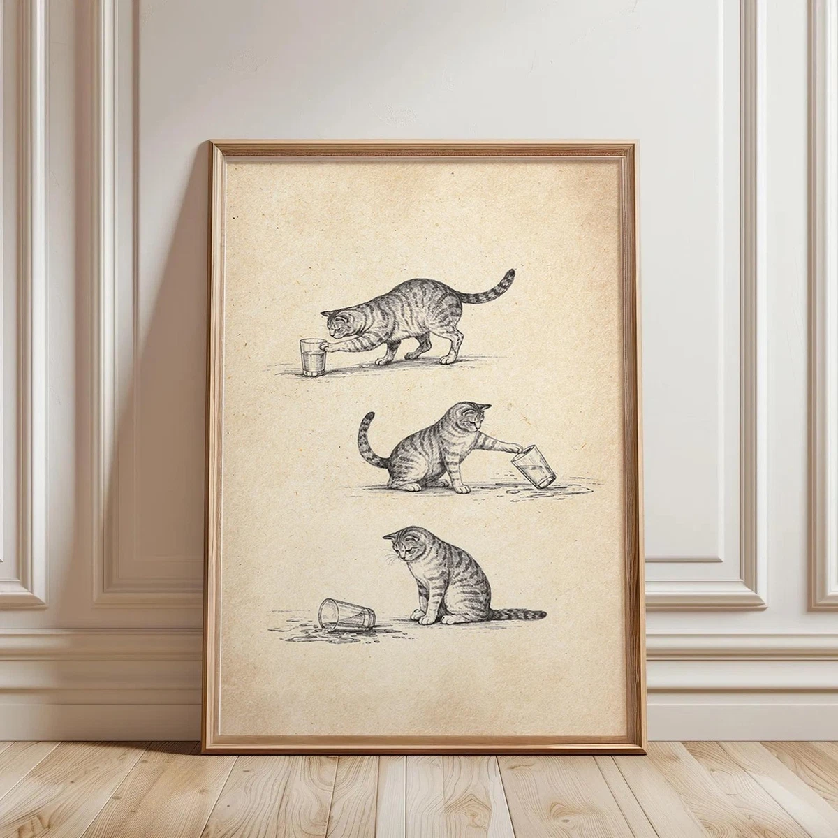 vintage cat poster products for sale | eBay