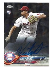 2018 Topps Chrome Rookie Autographs #RA-VA Victor Arano Phillies Auto