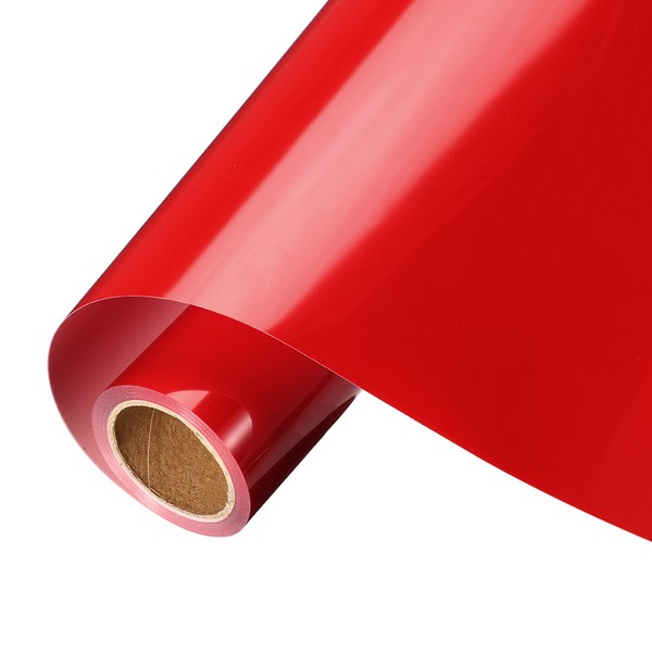 "Hellrotes Permanentvinyl 12\"X8' Selbstklebende Vinylrolle Diy"-image