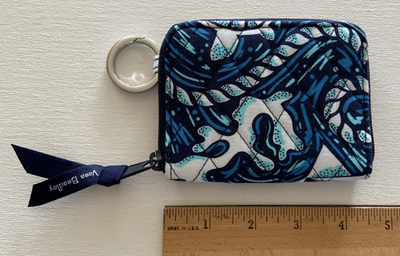 Ruco  Vera Bradley RFID LU Petite Zip-Around Wallet Shore Enough 26328