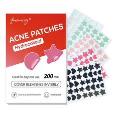 Hydrocolloid Acne Patches, 200 Count, 3 Sizes 10Mm, 12Mm, 14Mm