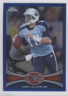 2012 Topps Chrome Blue Refractor 183/199 Jake Locker #135 0c2
