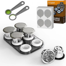 Reusable Capsules for Nespresso Originalline - 6Pcs Refillable Coffee