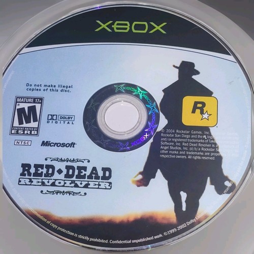 Red Dead Revolver Microsoft Xbox 2004 Video Game DISC ONLY western redemption