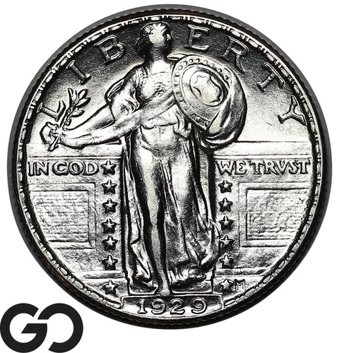 1929 Standing Liberty Quarter, Lustrous Brilliant Uncirculated++