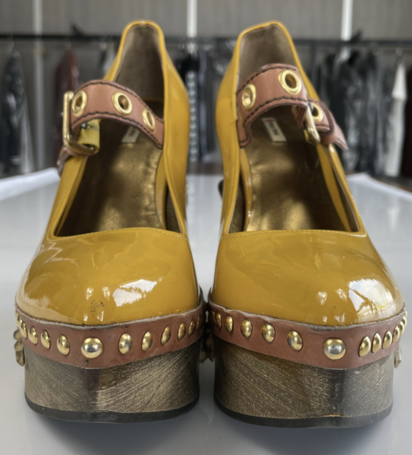 Miu Miu Deadstock Runway Venice Baroque Sculpted Platform Wedge Shoes Shoes 39 image 3