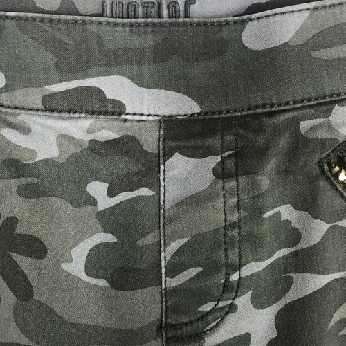 Justice (Size 12) Girl’s Pant Camo Green Pull On Stretch Skinny Zippers - Picture 4 of 9