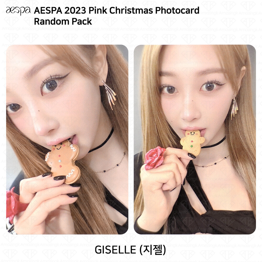 Aespa 2023 Pink Christmas Photocard Random Pack Karina Winter