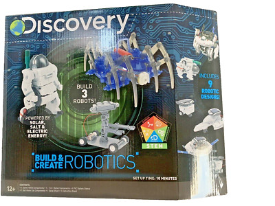 Discovery Build and Create Robotics kit Brand New Box Create 3 Robots Age 12+