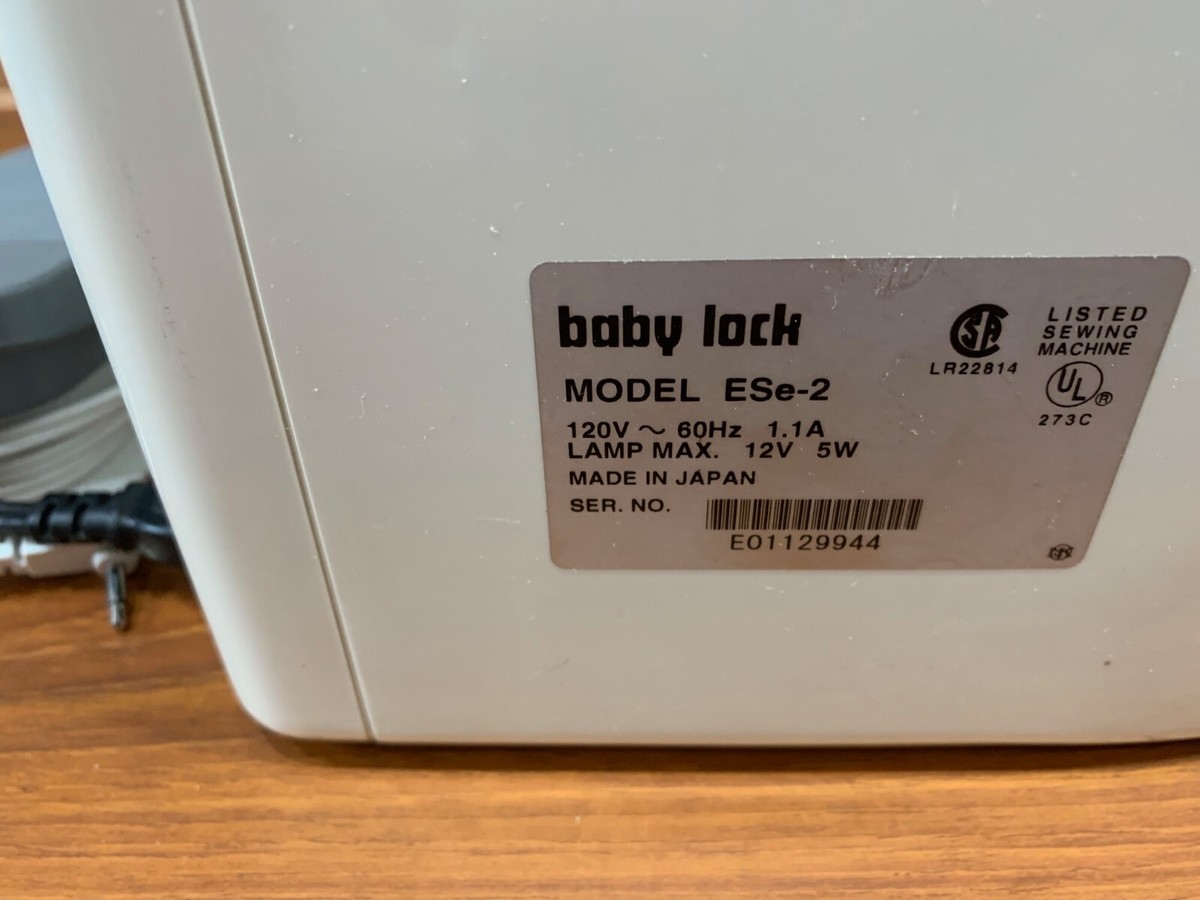 Baby Lock Esante Ese-2 Embroidery Sewing Machine ESE2 Touch Screen
