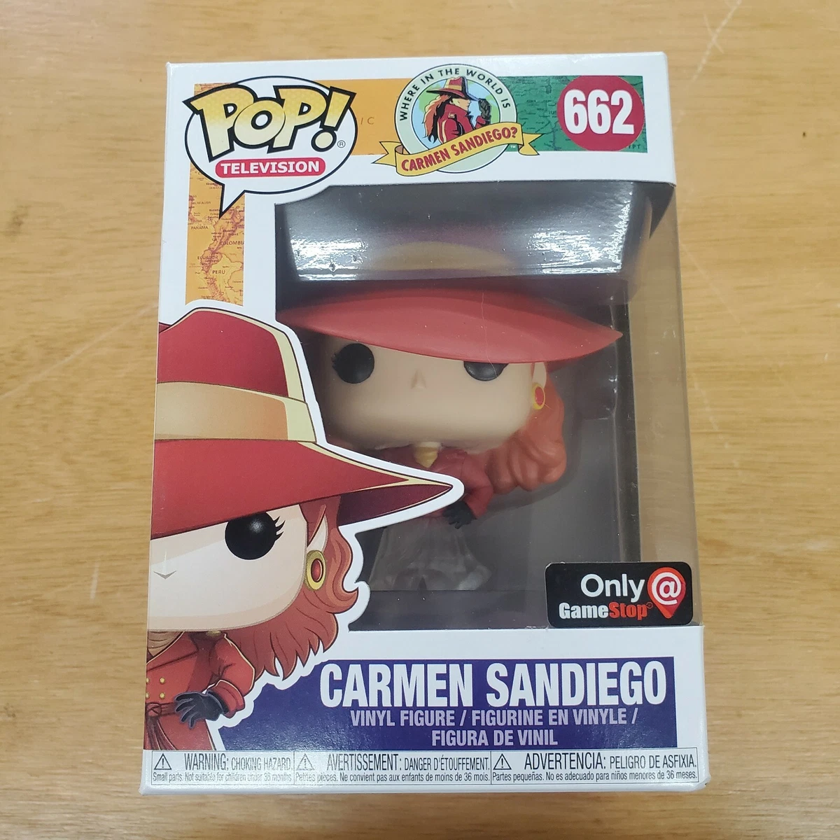 Carmen Sandiego 662 Funko Pop Gamestop Exclusive Vinyl Figure New