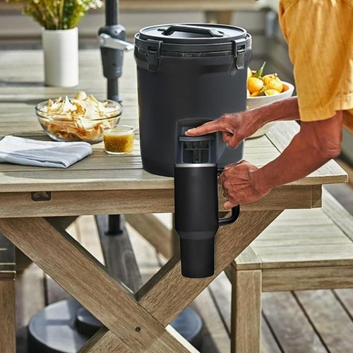 40oz Tumbler with Handle - Leak-Proof, Vacuum-Insulated Coffee Mug - Keeps Cold - Picture 7 of 8