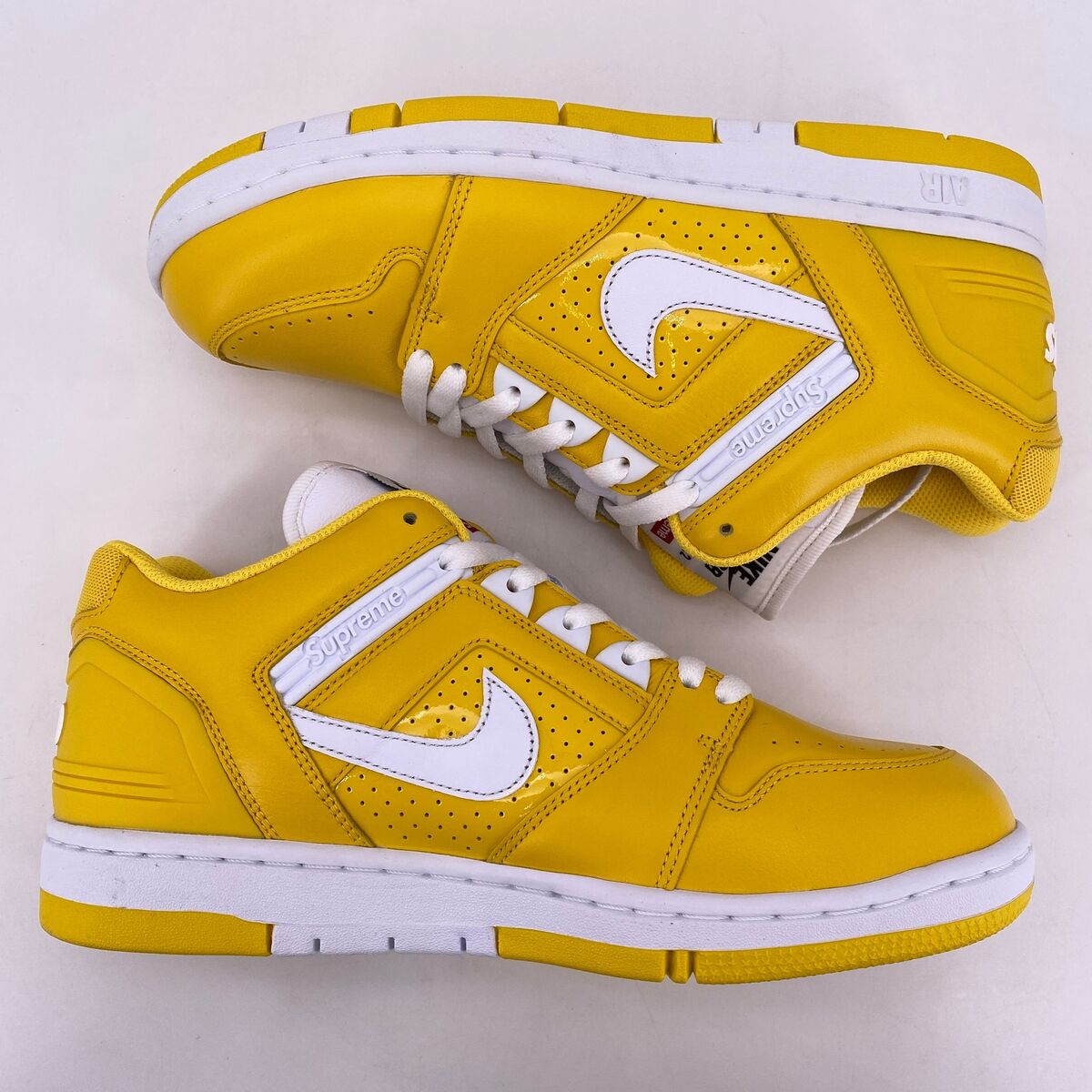 Size 8.5 - Nike Supreme x Air Force 2 Yellow for sale online Size 8.5 - Nike Supreme x Air Force 2 Yellow for sale online
