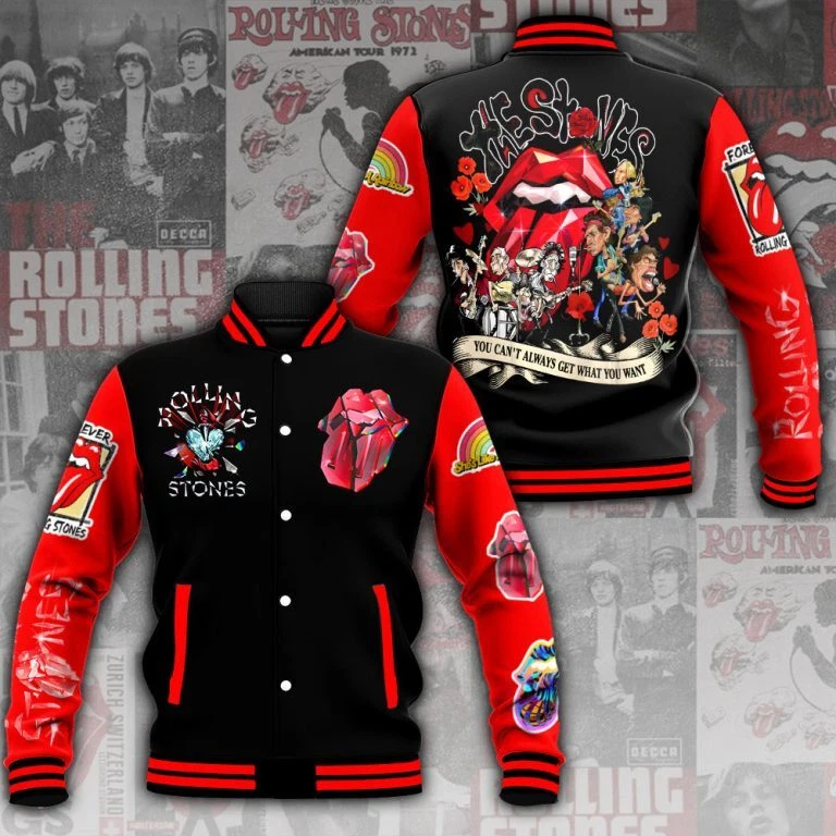 The Rolling Stones Varsity Jacket – Baseball Jacket