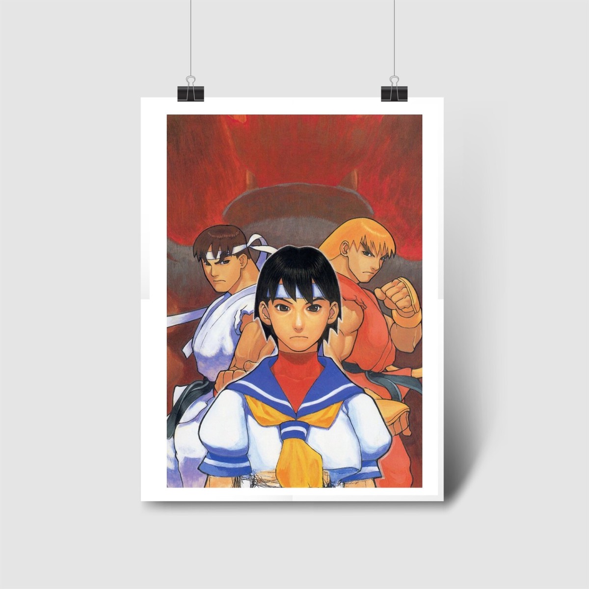 Ryu Ken Sakura Alpha Classic Street Fighter Arcade High Quality Prints