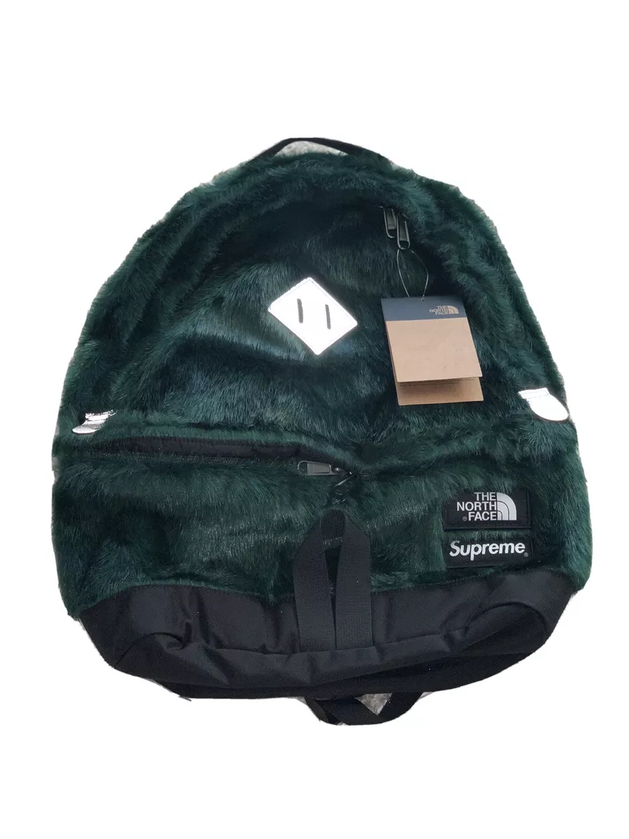 Supreme The North Face Faux Fur Backpack Green