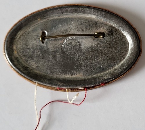 RARO C 1925 PORTSMOUTH NH ESCUELA SECUNDARIA FÚTBOL AMERICANO BOOSTER PIN WHITEHEAD & HOAG CO - Imagen 2 de 2