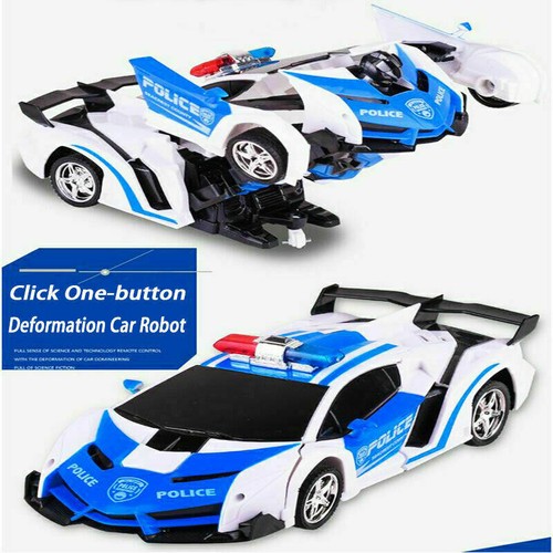 2 IN 1 1:18 Transformer RC Robot Car Radio Remote Control Kids Boys Vehicle GIFT - Picture 2 of 12