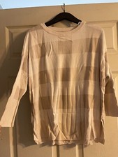 ivory color block sweater